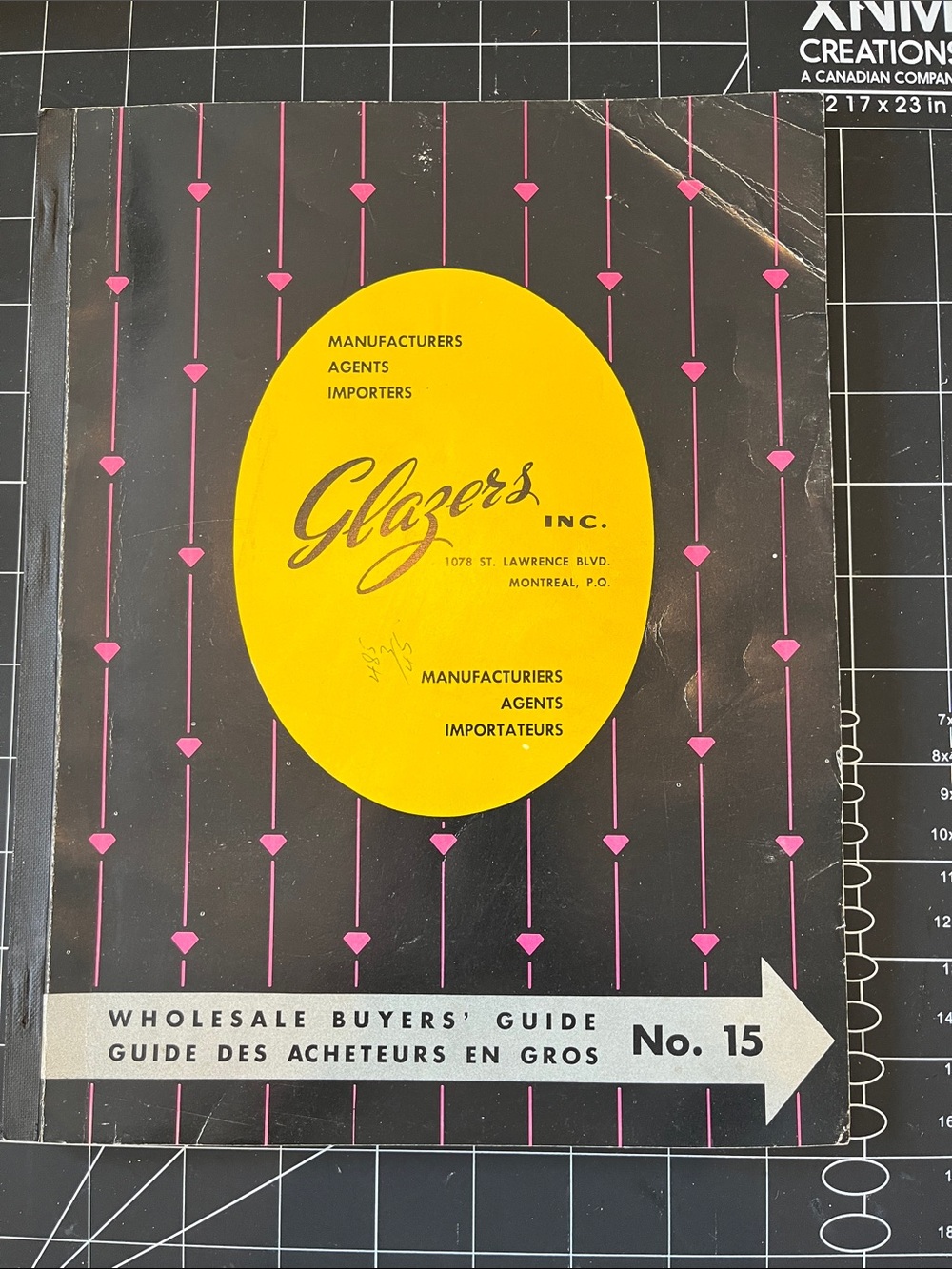Vintage Glazers Inc. Wholesale Buyers' Guide No. 15